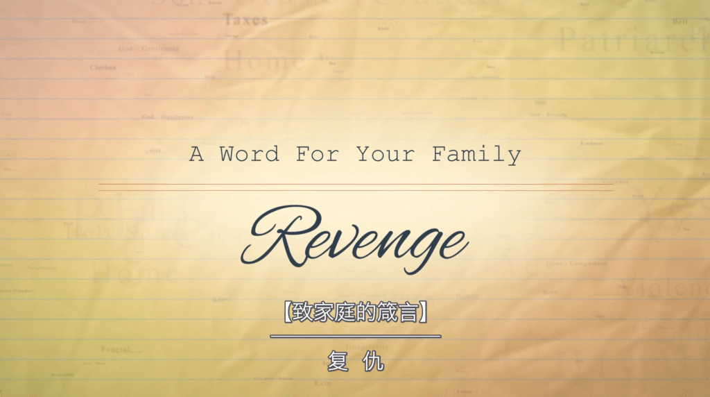 【致家庭的箴言】复仇/Revenge